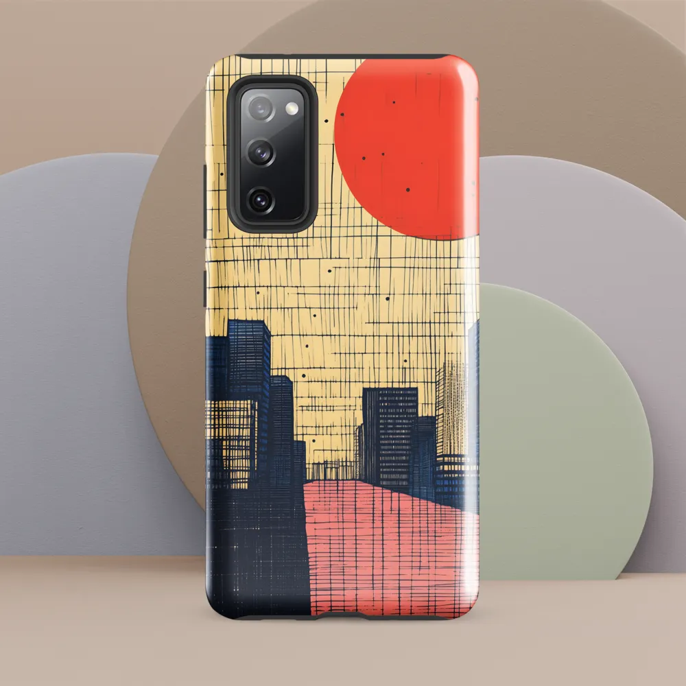 Urban Echoes: A Minimalist Cityscape
