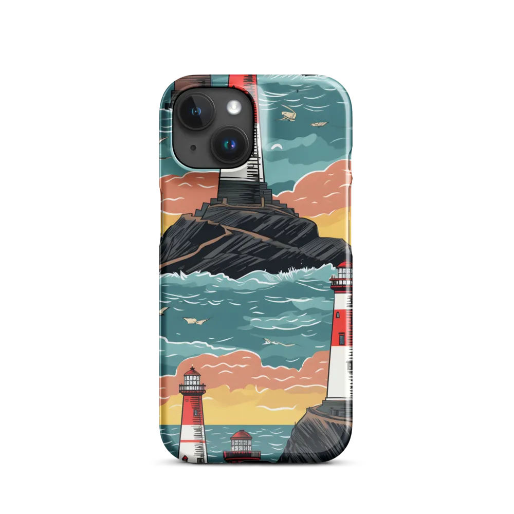 Lighthouses in a Whimsical Ocean | Phone Case |  15 | Snap Case | Glossy