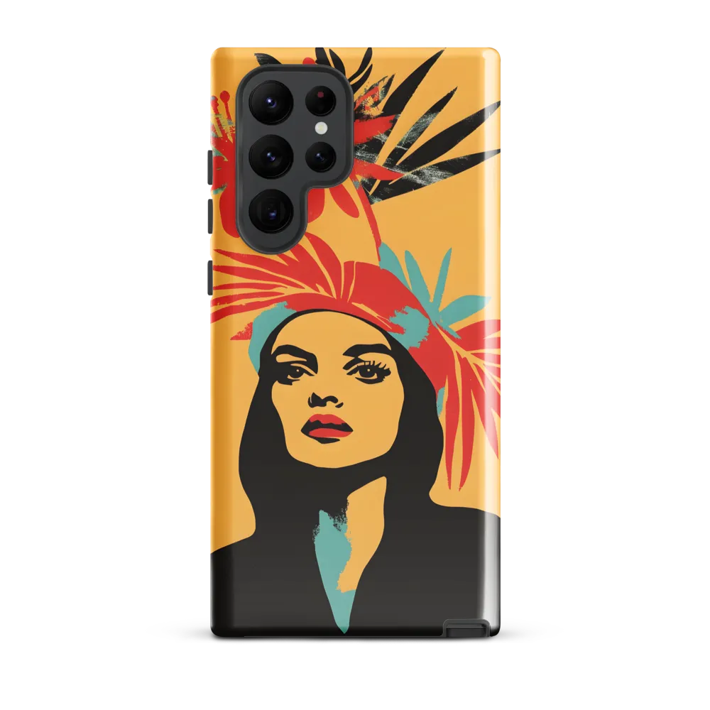 Tropical Elegance | Phone Case |  S22 Ultra | Tough Case | Glossy