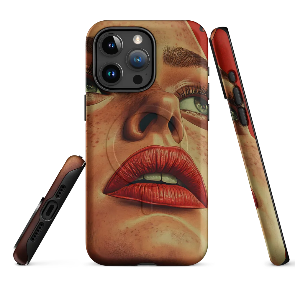 Red Intensity: A Portrait of Elegance
