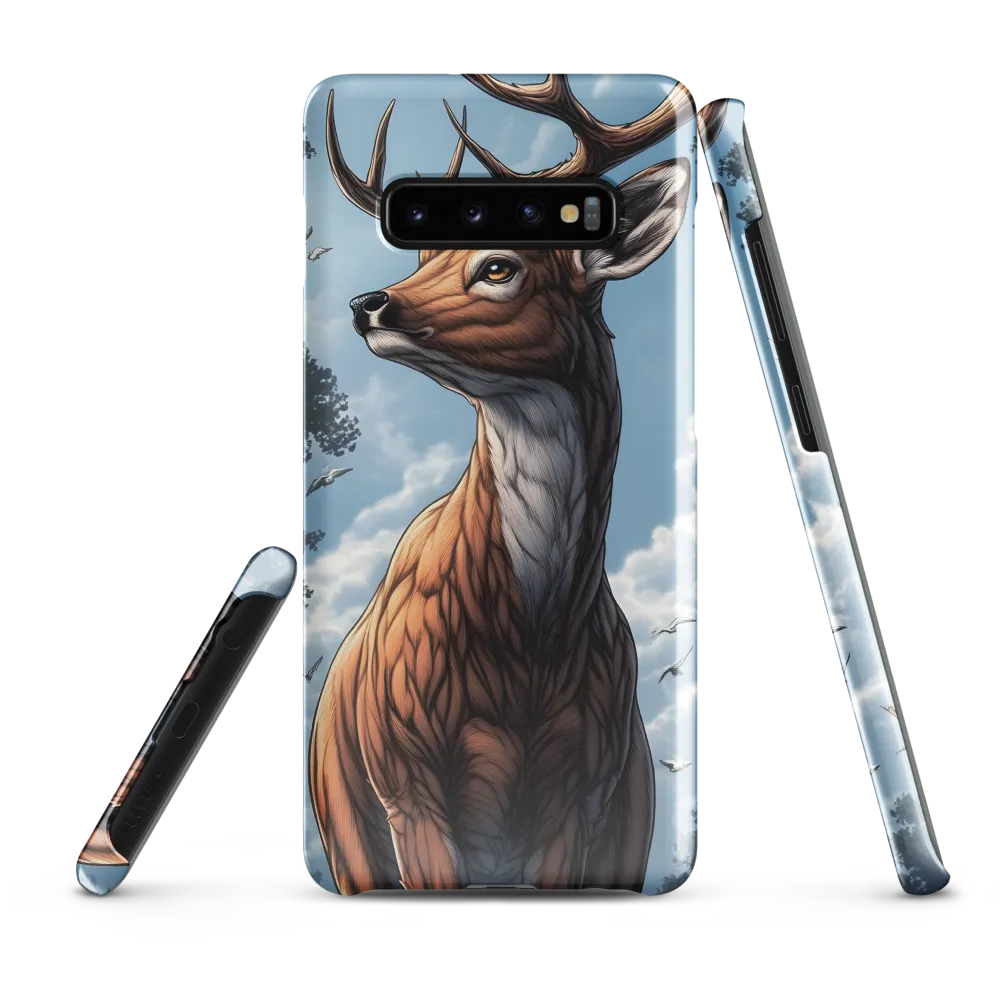 Majestic Serenity: The Deer in Nature | Phone Case |  S10 Plus | Snap Case | Glossy