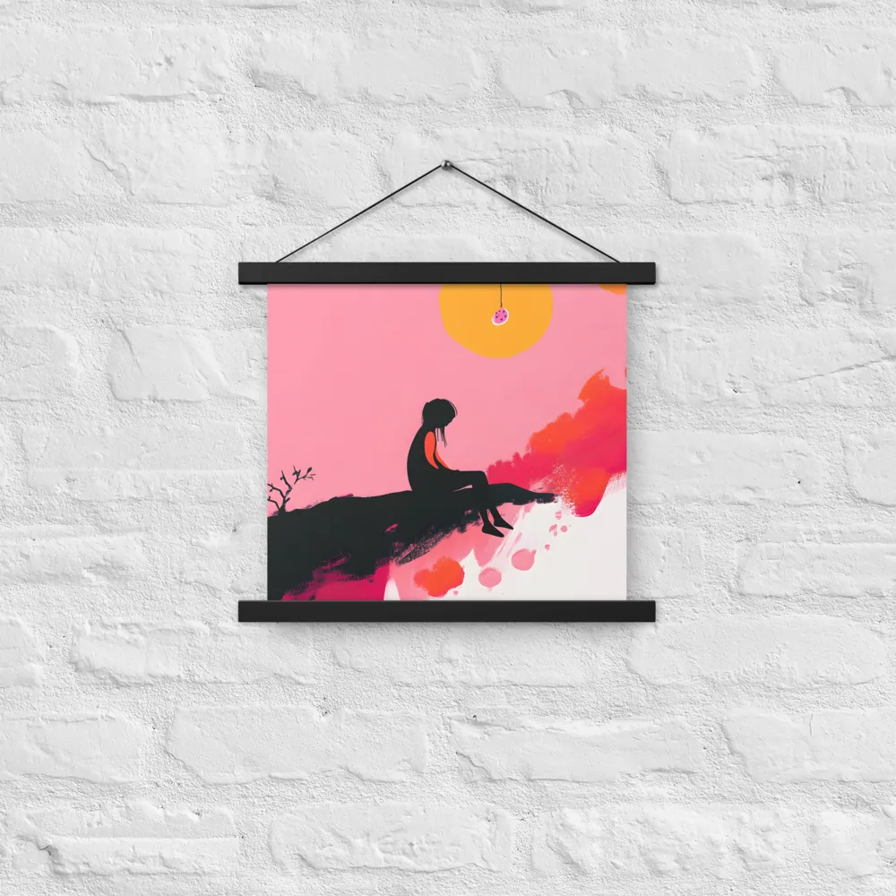 Whispers of the Sun | Poster With Black Wood Hanger | 14″×14″