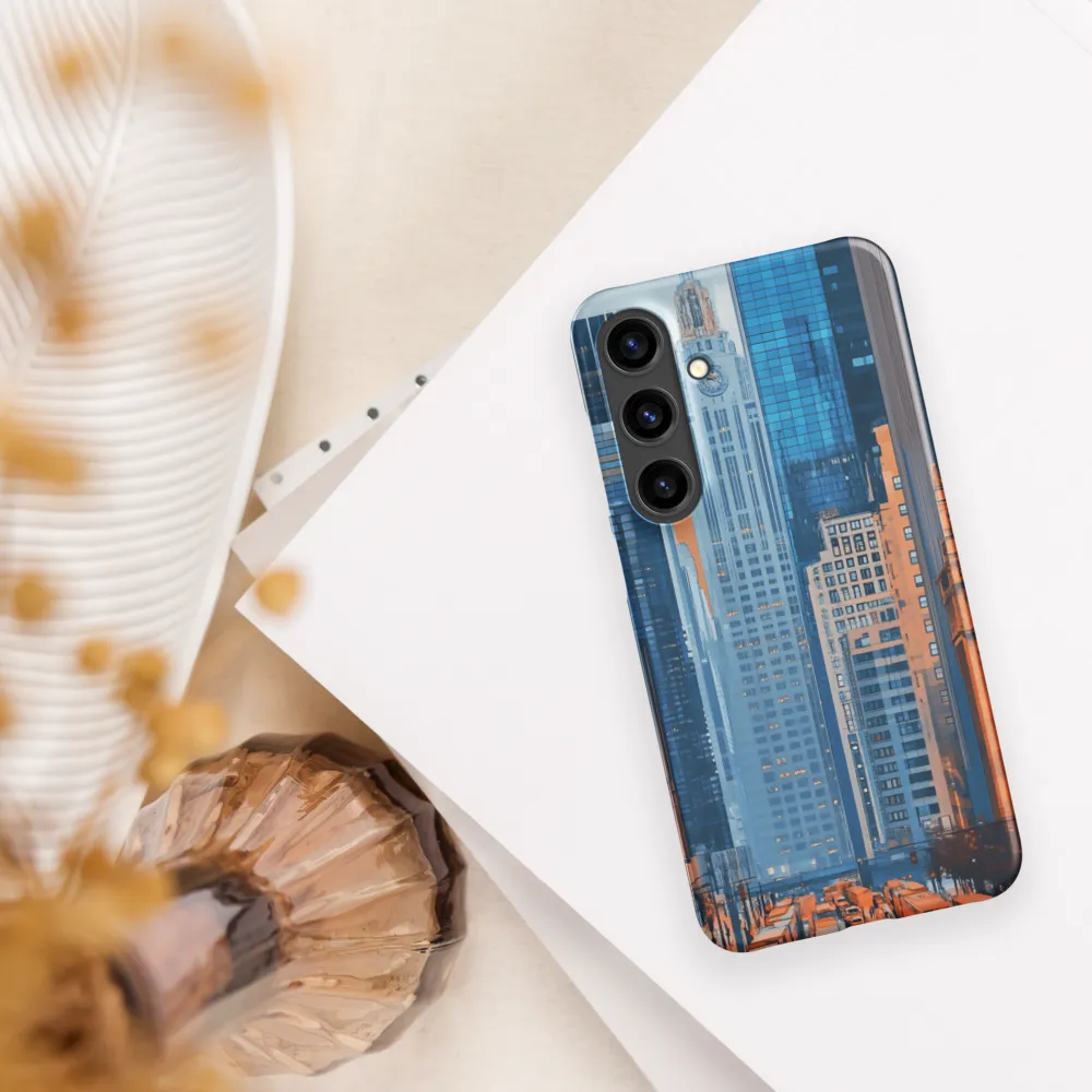 Urban Symphony in Blue and Orange