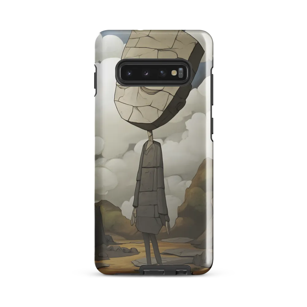 Whimsical Stone Figure in a Rocky Landscape | Phone Case |  S10 Plus | Tough Case | Glossy