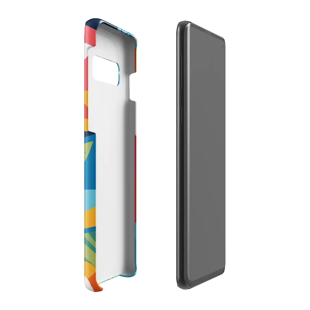 Vibrant Geometric Visage | Phone Case |  S10 Plus | Snap Case | Glossy