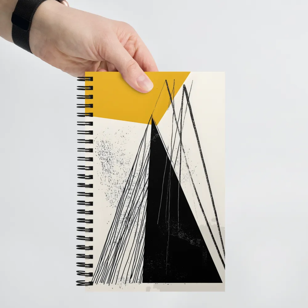 Tension in Geometric Forms | Spiral Notebook