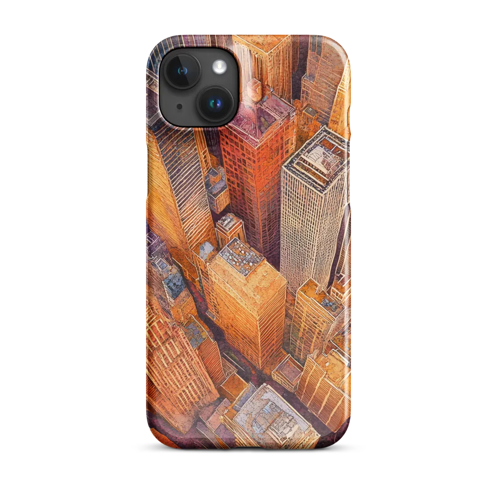Urban Symphony in Orange and Purple