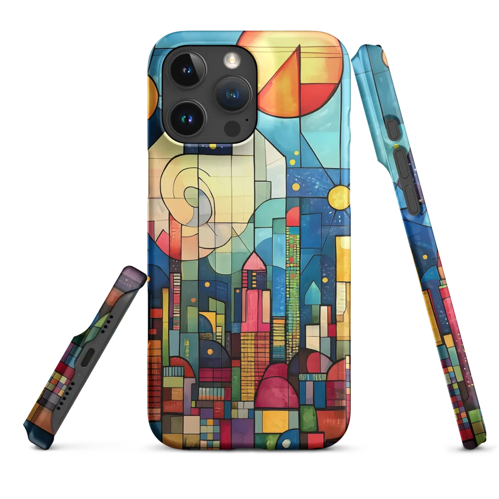 Geometric Harmony: A Vibrant Cityscape
