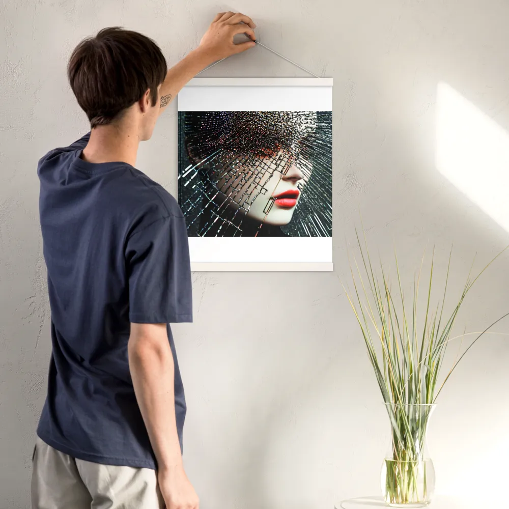 Fractured Identity | Poster With White Wood Hanger | 16″×20″