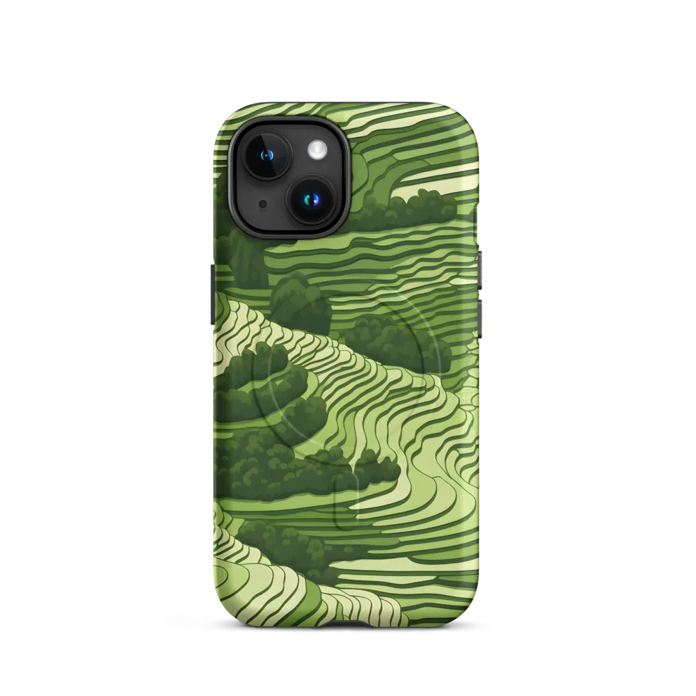 Waves of Green: An Abstract Landscape