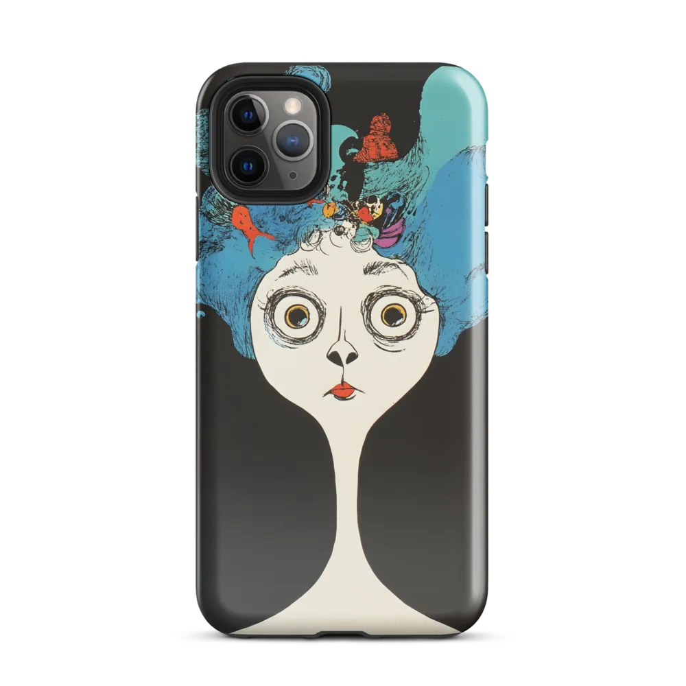 Whimsical Hairscape | Phone Case |  11 Pro Max | Tough Case | Glossy