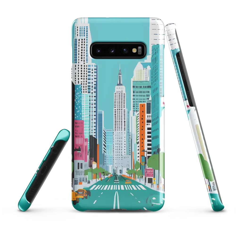 Urban Symphony: A Modern Cityscape | Phone Case |  S10 Plus | Snap Case | Glossy