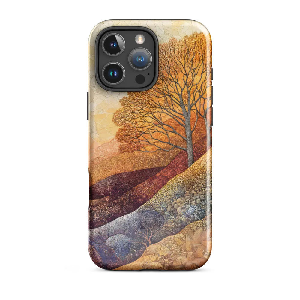 Amber Canopy on Patterned Hills