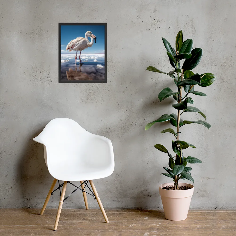 Graceful Solitude of a Flamingo