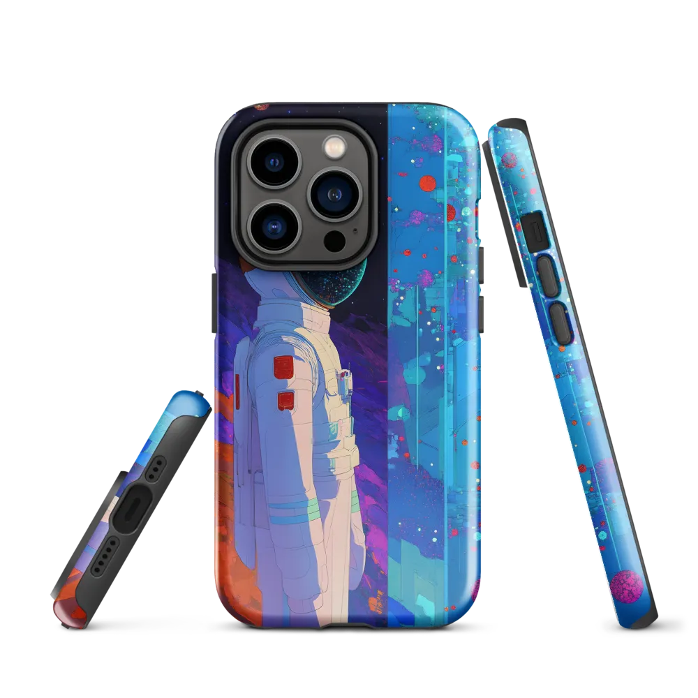 Cosmic Exploration: The Astronaut's Journey | Phone Case |  14 Pro | Tough Case | Glossy