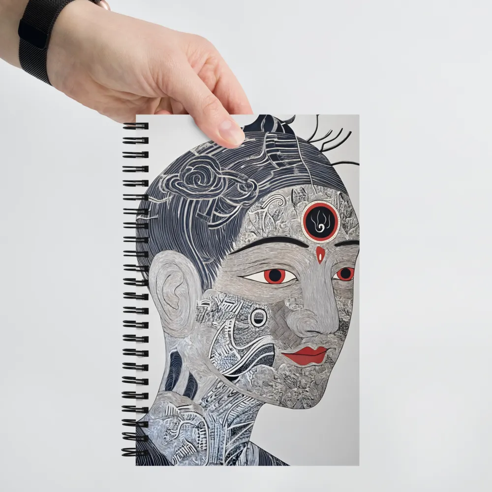 Mystical Identity: A Portrait in Layers | Spiral Notebook