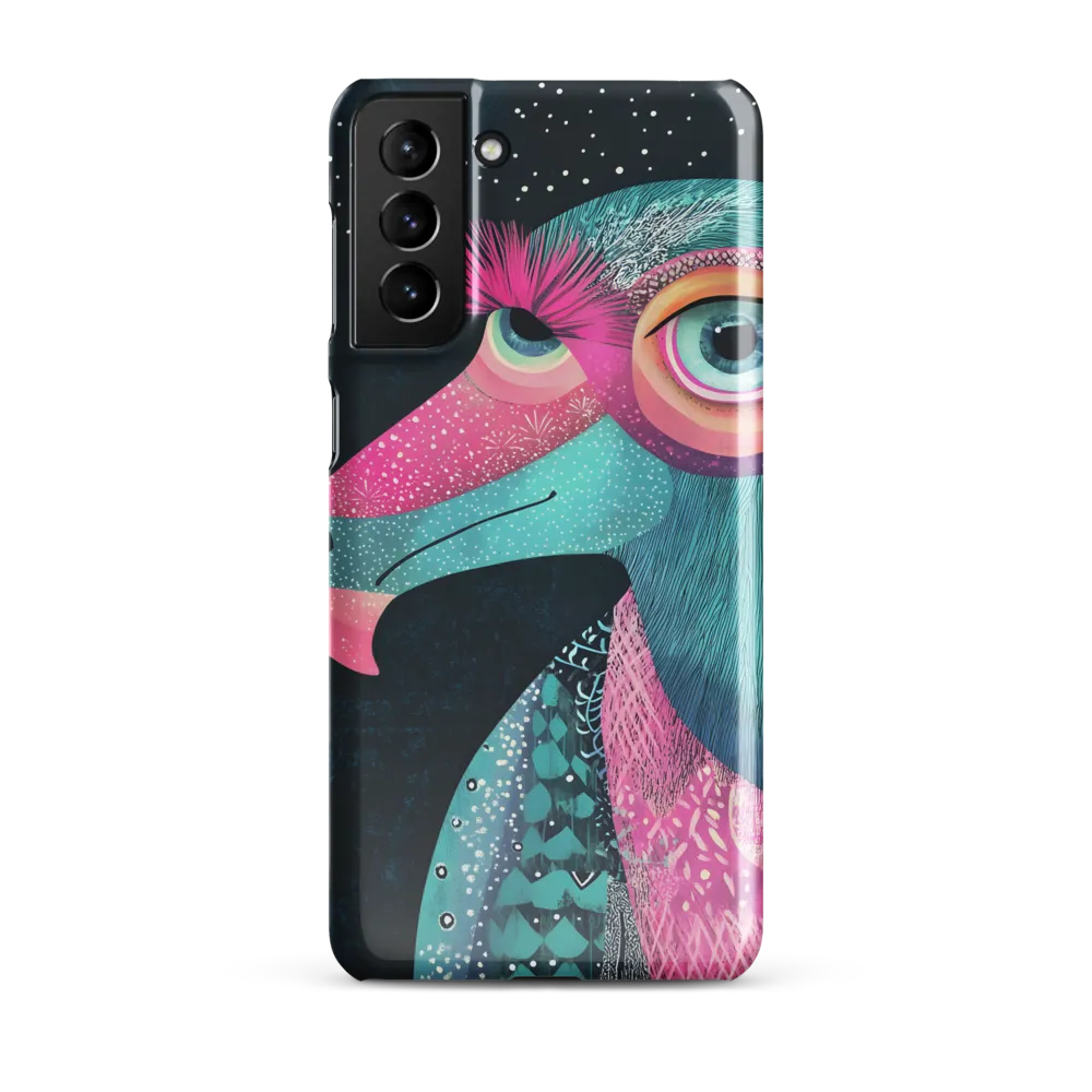 Whimsical Vulture: A Dance of Colors | Phone Case |  S21 Plus | Snap Case | Glossy