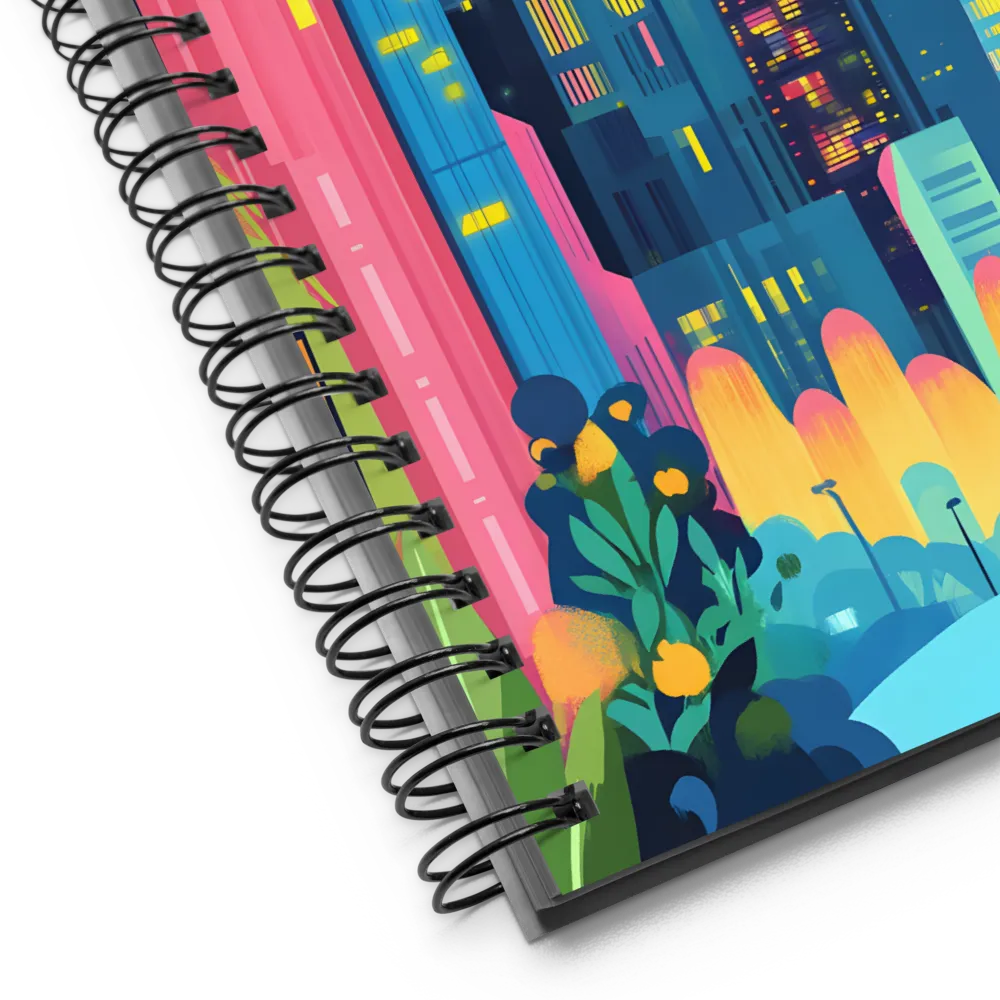 City of Dreams: A Multicolored Oasis | Spiral Notebook