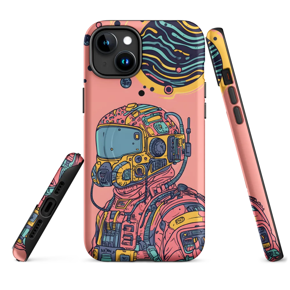 Exploration Beyond: A Digital Astronaut | Phone Case |  15 Plus | MagSafe® Tough Case | Matte