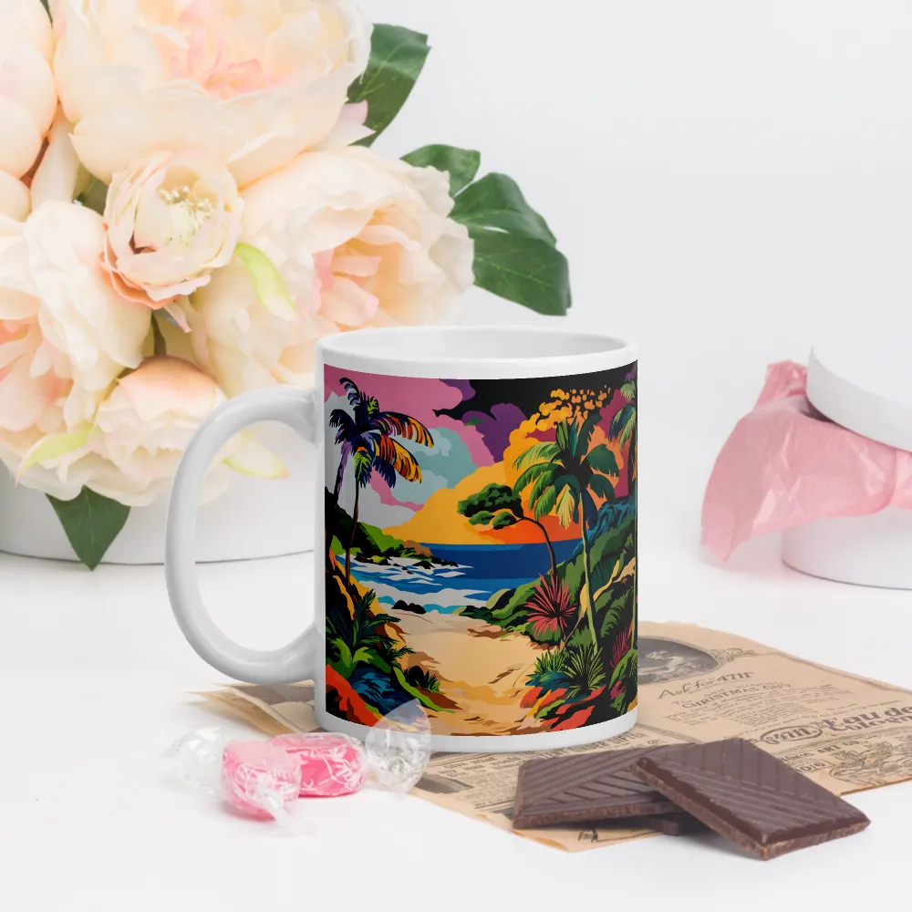 Tropical Sunset Escape | Mugs | Multiple Sizes & Colors