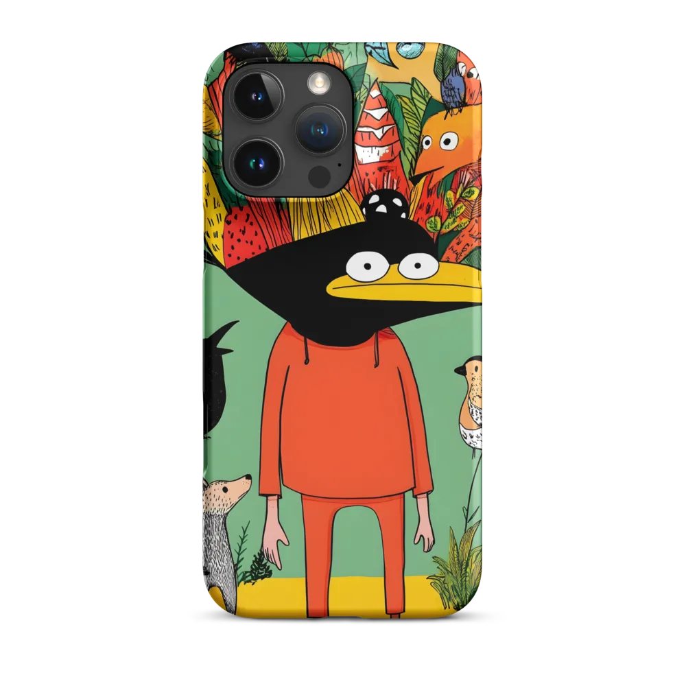 Whimsical Encounter in a Colorful Jungle