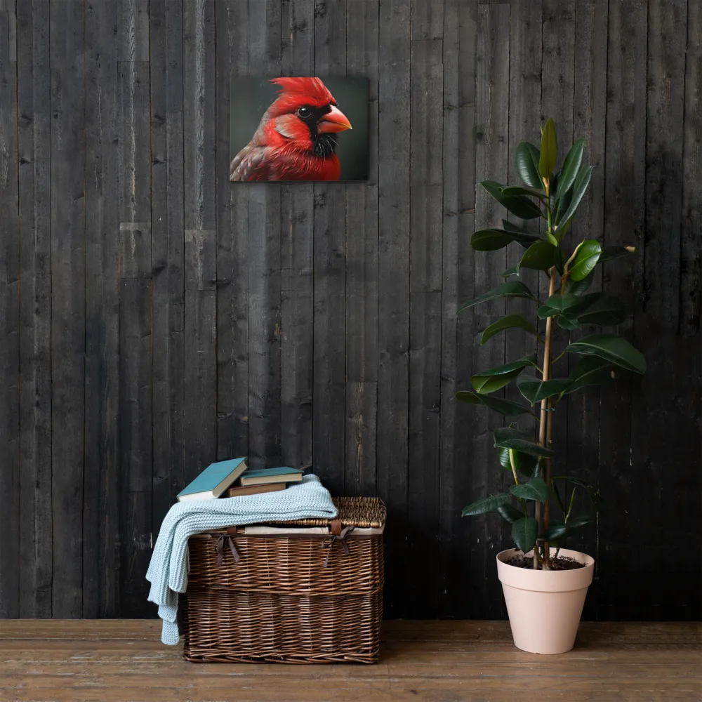 The Bold Cardinal | Thin Canvas | 12″×16″