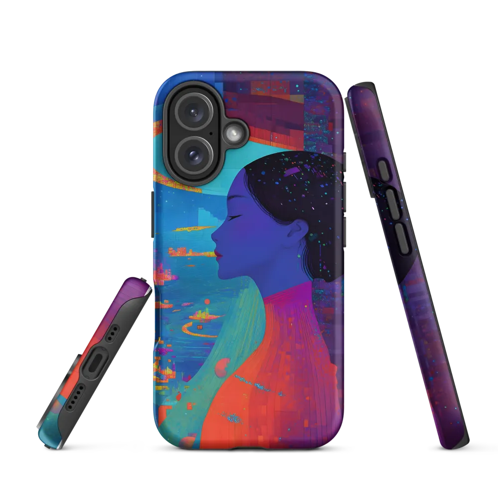 Serene Reflections in a Futuristic Dreamscape | Phone Case