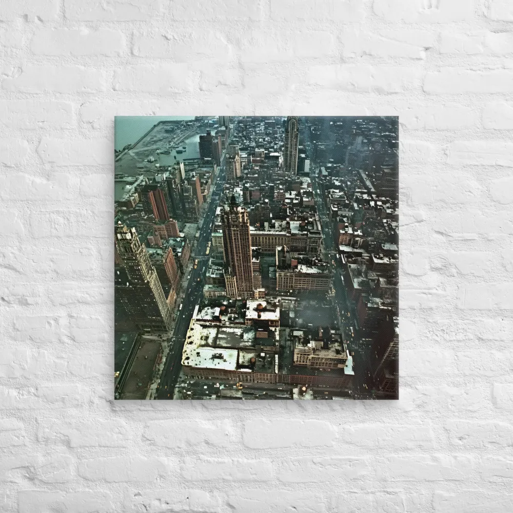 Aerial Symphony of Urban Life | Canvas | 26″×26″