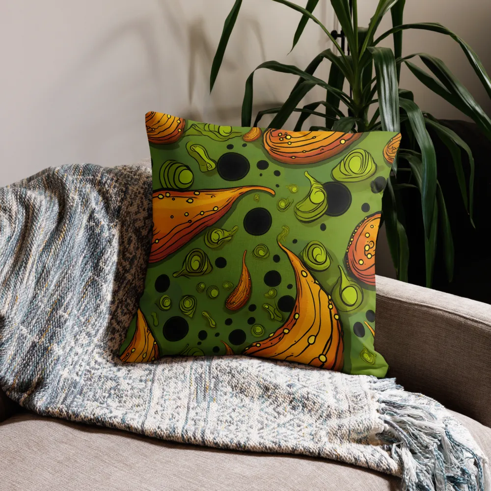 Whimsical Organic Patterns | Pillow | 22″×22″