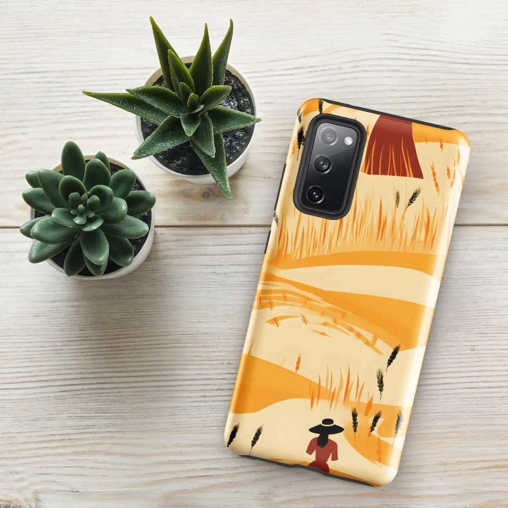 Embracing the Fields: A Floral Journey | Phone Case |  S20 FE | Tough Case | Glossy