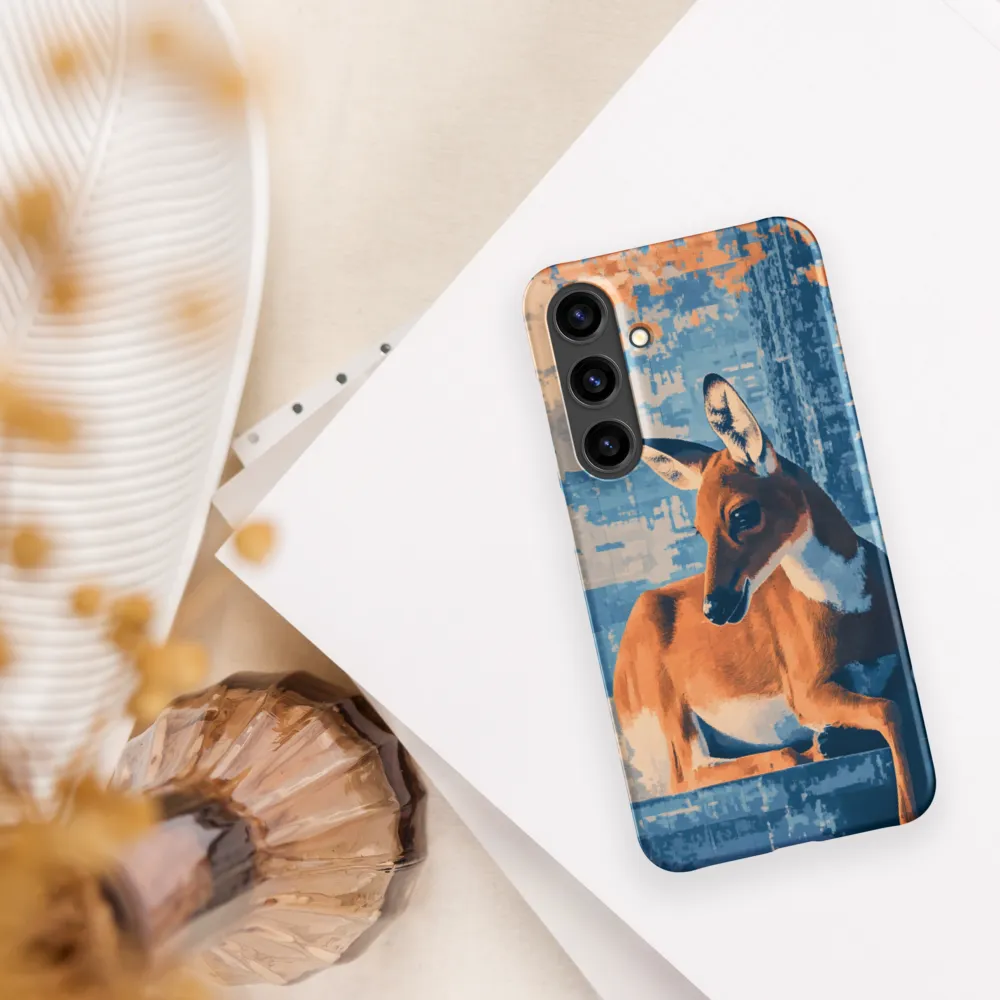 Serenity in Color: The Reclining Deer | Phone Case |  S24 Plus | Snap Case | Matte