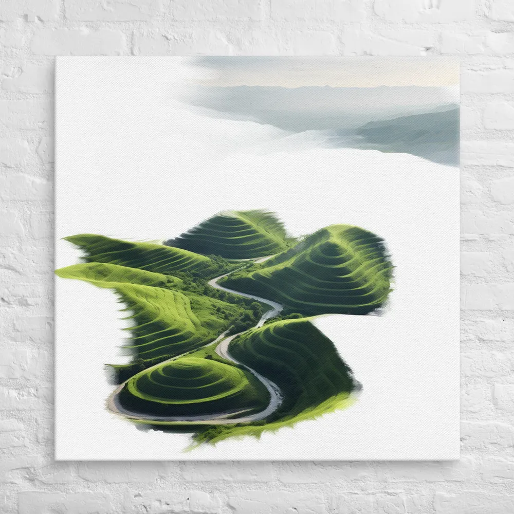 The Serene Undulations of Nature | Canvas | 37″×37″