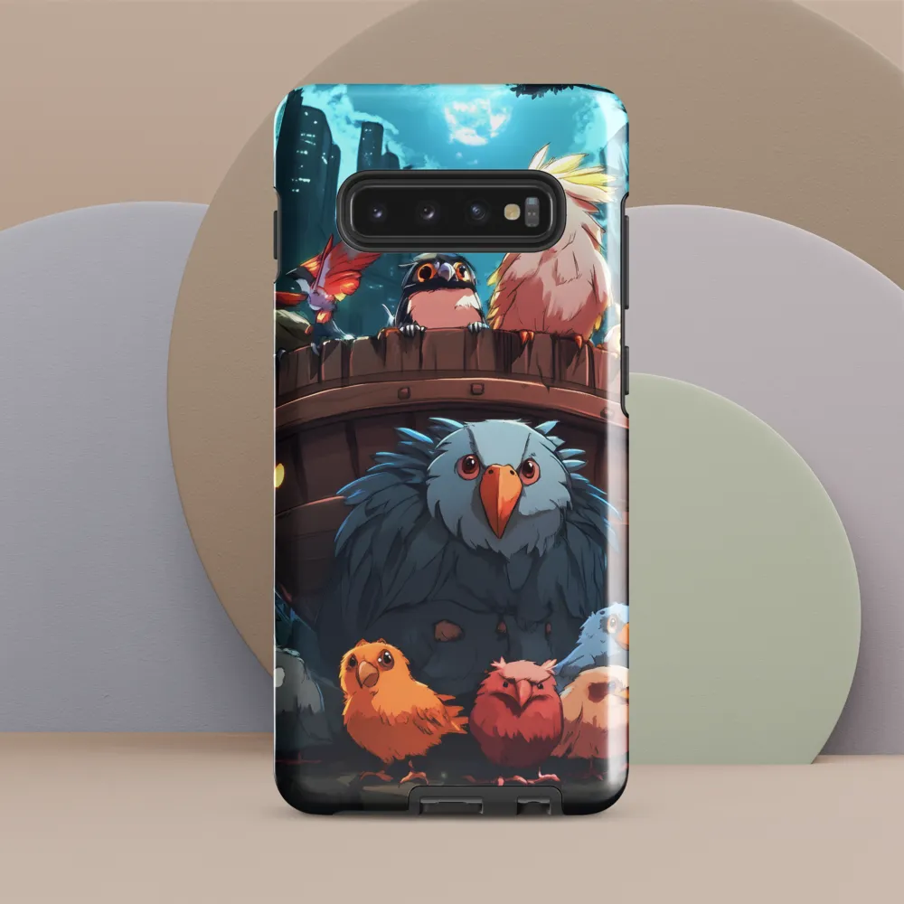 A Gathering of Fantastical Birds | Phone Case |  S10 Plus | Tough Case | Glossy