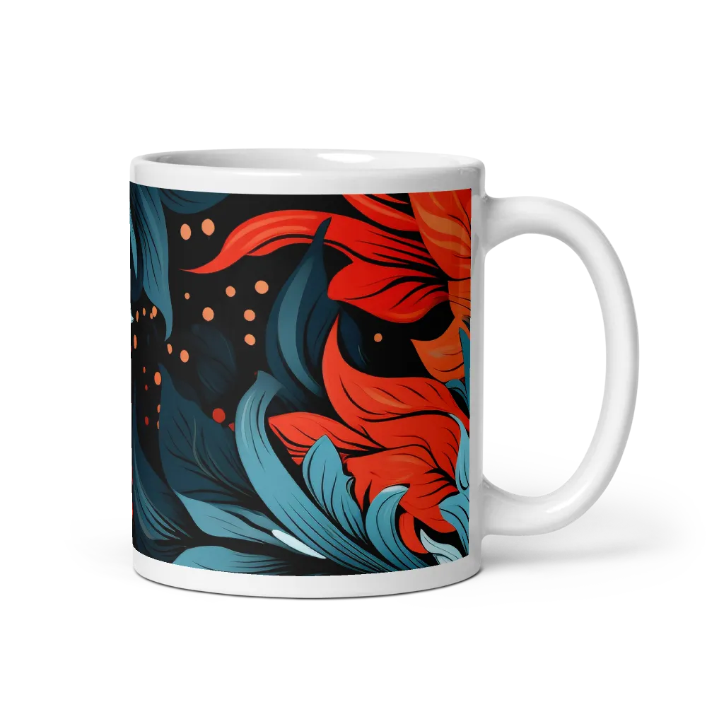 Floral Symphony in Color | Mug with White inside | 11 oz