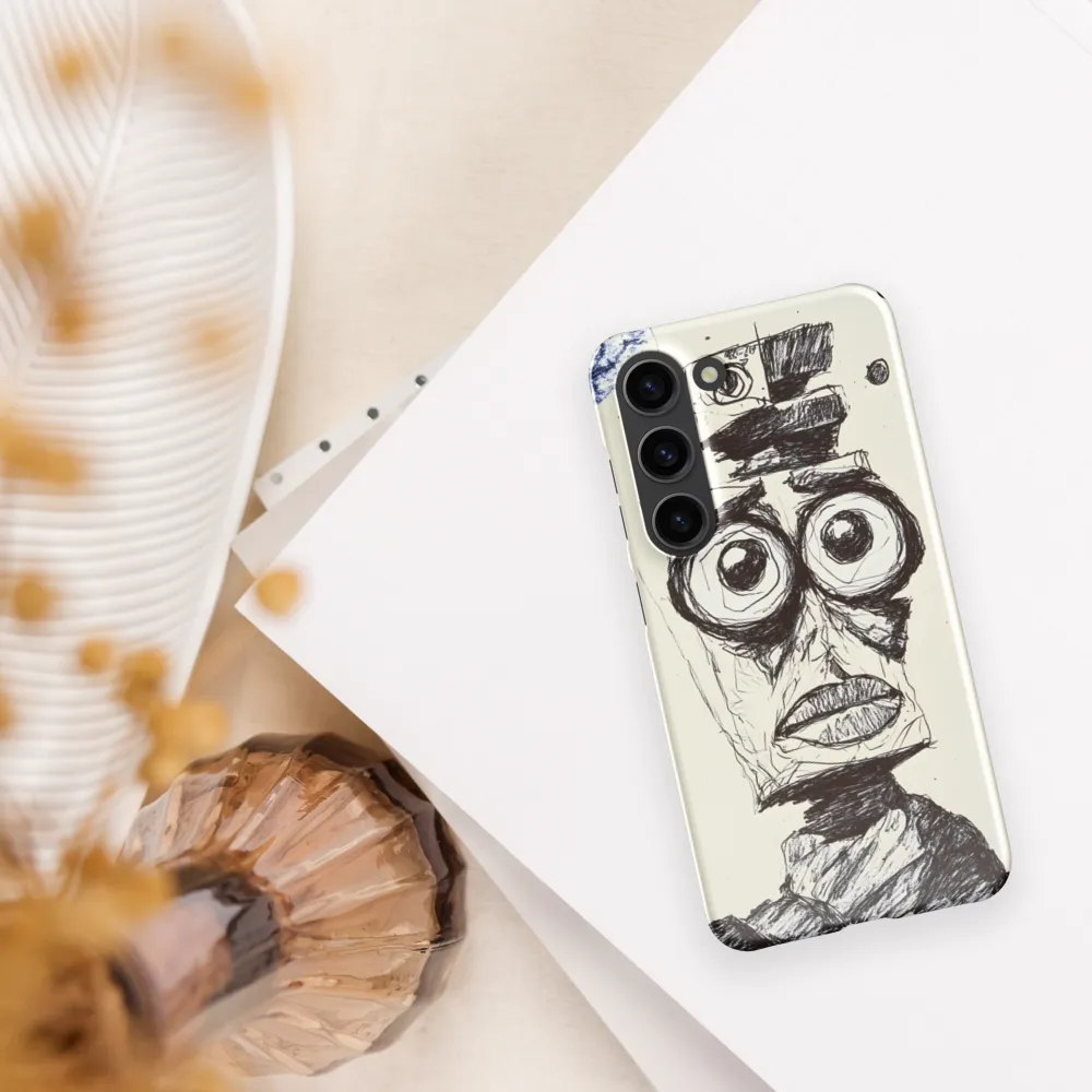 Abstract Surrealist Figure in Cubism | Phone Case |  S23 | Snap Case | Glossy