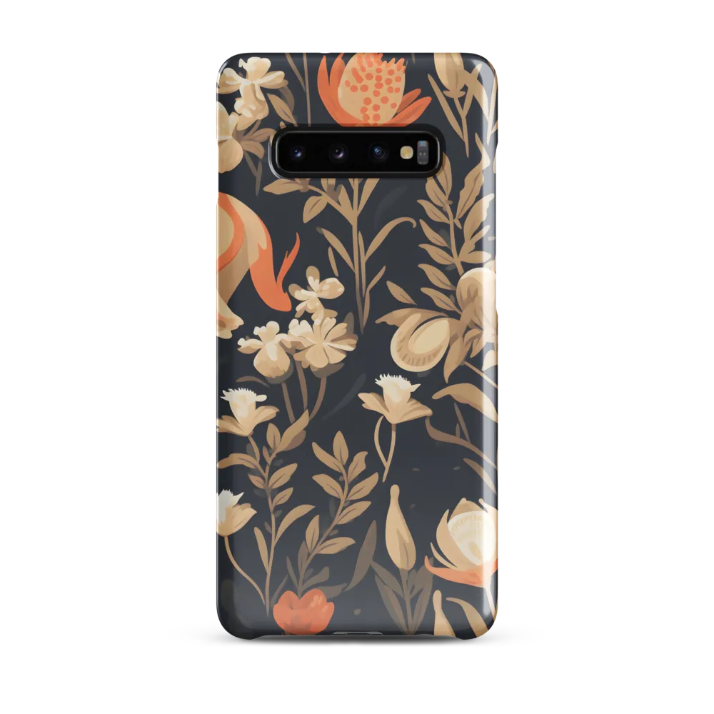 Floral Harmony: A Dance in the Dark | Phone Case |  S10 Plus | Snap Case | Glossy