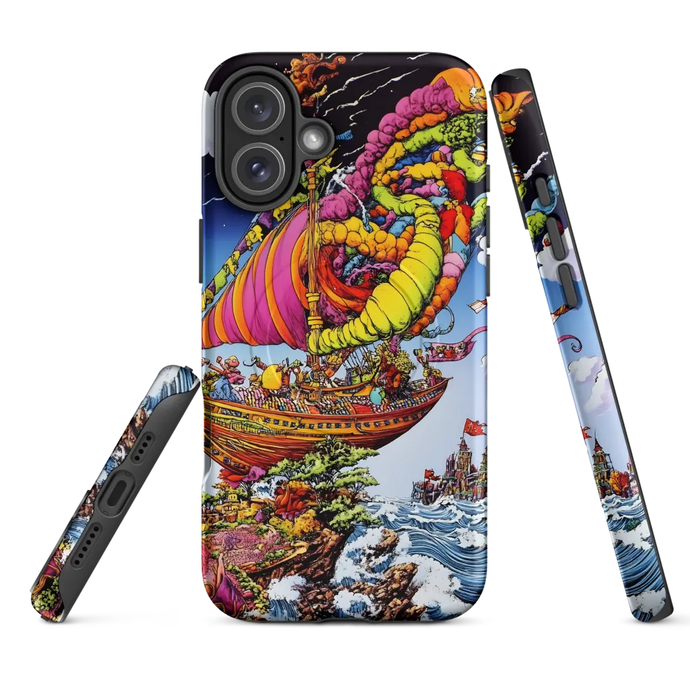 Voyage of Whimsy: A Surreal Sailor's Dream | Phone Case |  16 Plus | MagSafe® Tough Case | Matte