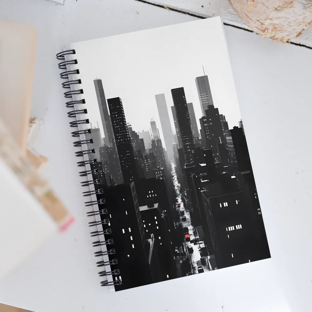 Urban Essence in Monochrome | Spiral Notebook