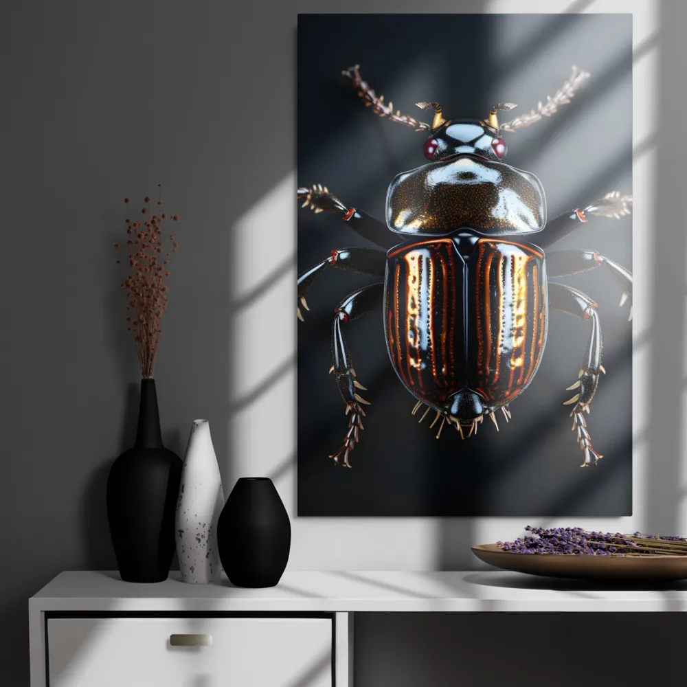Luminous Insect Majesty | Metal Print | 24″×36″