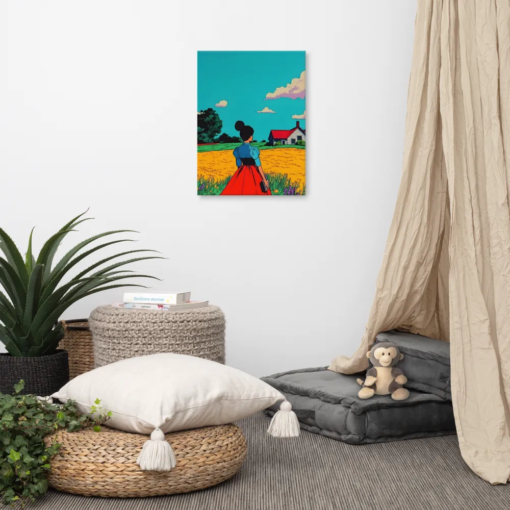 Whispers of a Sunlit Meadow | Canvas | 18″×24″