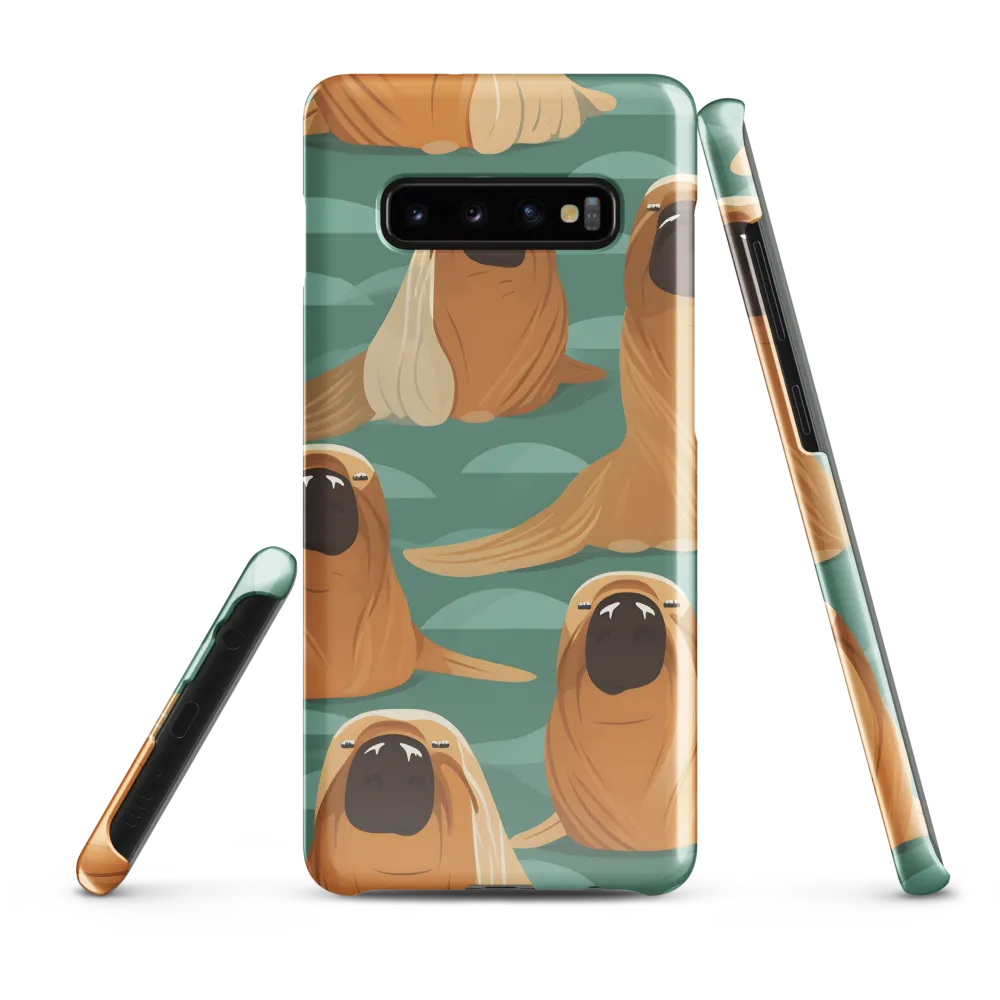 Whimsical Walrus Wonderland | Phone Case |  S10 Plus | Snap Case | Glossy