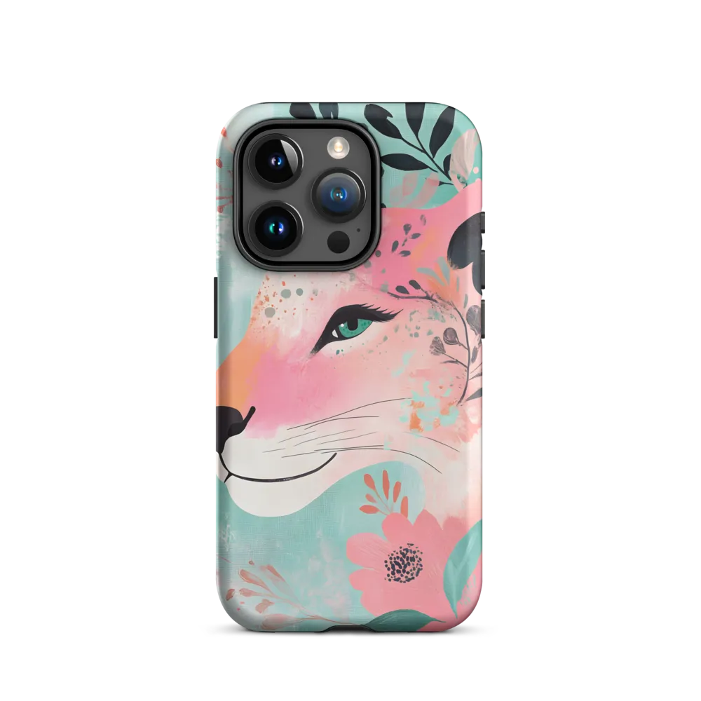 Whimsical Majesty: A Floral Lion