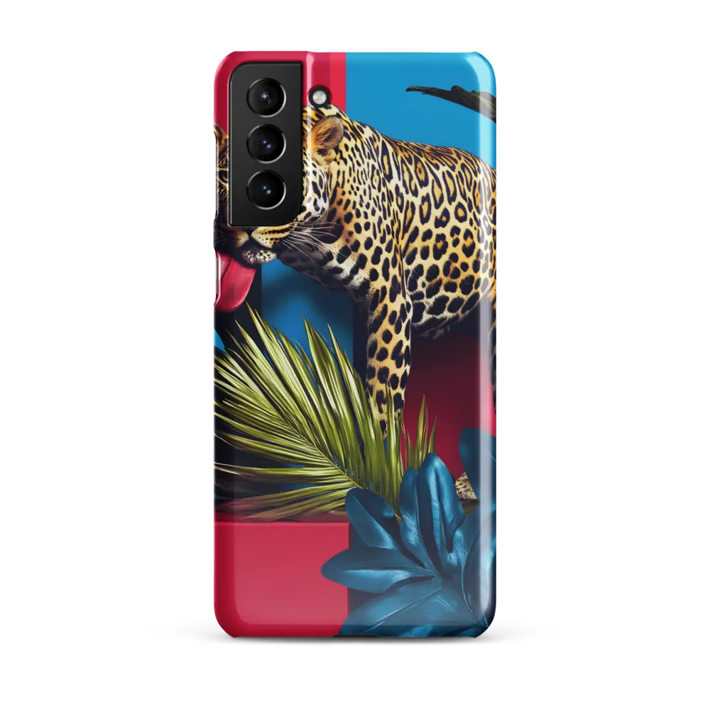 Playful Leopard in Vibrant Paradise