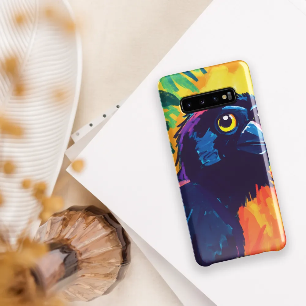 Vivid Avian Encounter | Phone Case |  S10 Plus | Snap Case | Glossy