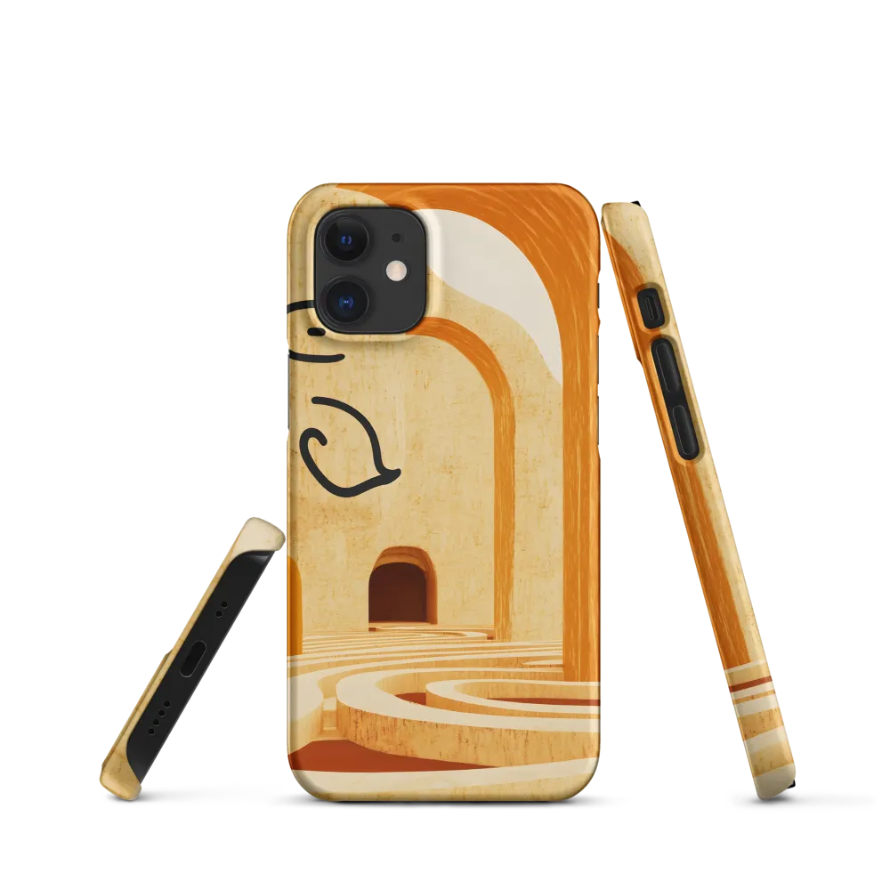 Whimsical Arches in a Beige Dreamscape | Phone Case |  12 Mini | Snap Case | Matte