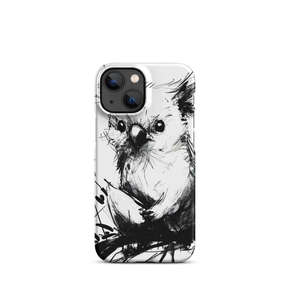 Whimsical Koala in Ink | Phone Case |  13 Mini | Snap Case | Matte