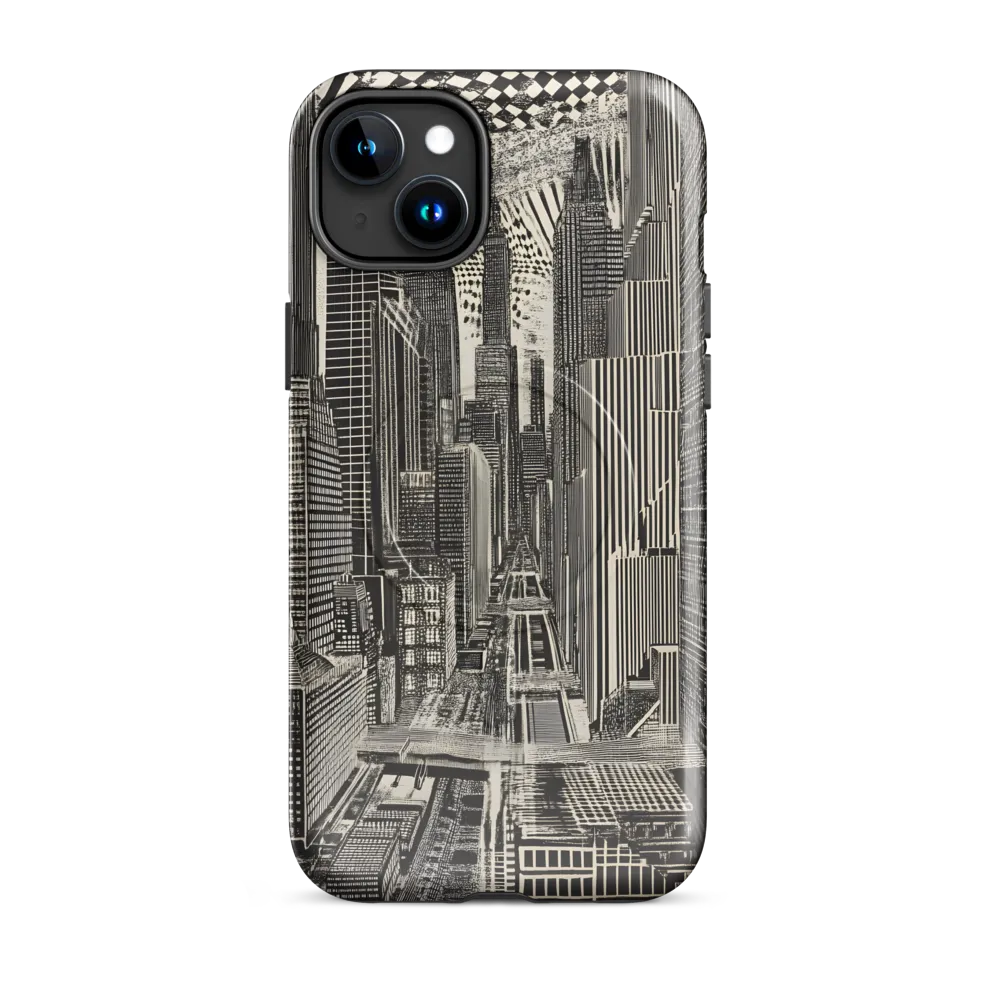 Urban Dreams: A Surreal Cityscape | Phone Case |  15 Plus | MagSafe® Tough Case | Glossy