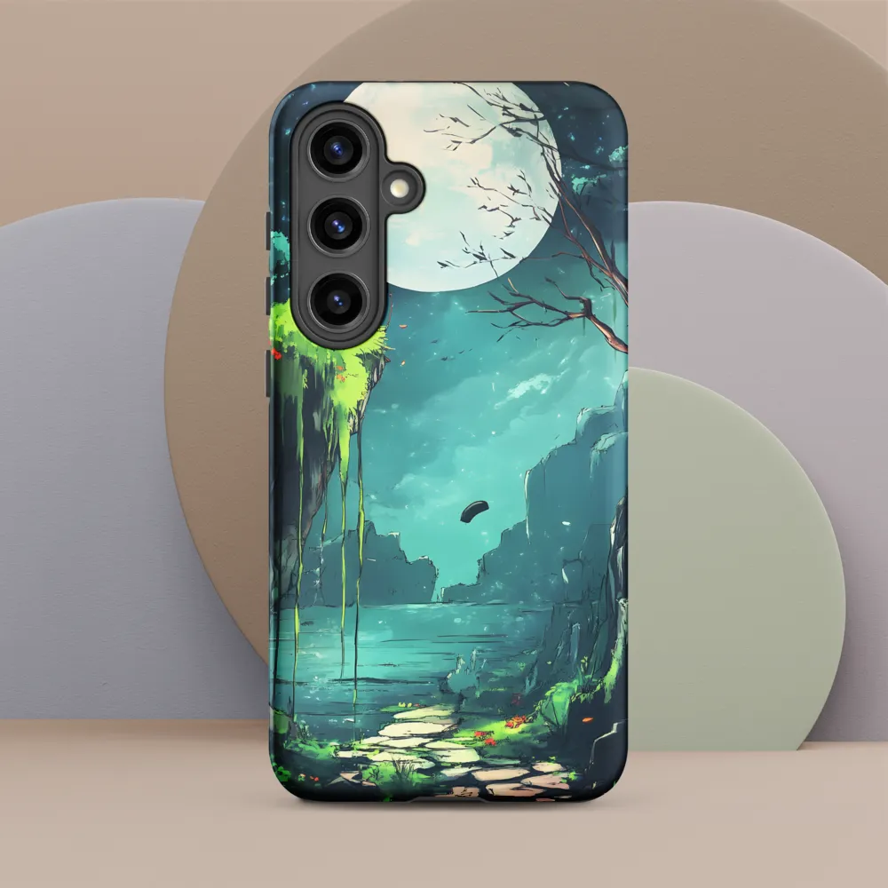 Moonlit Serenity: A Fantastical Landscape