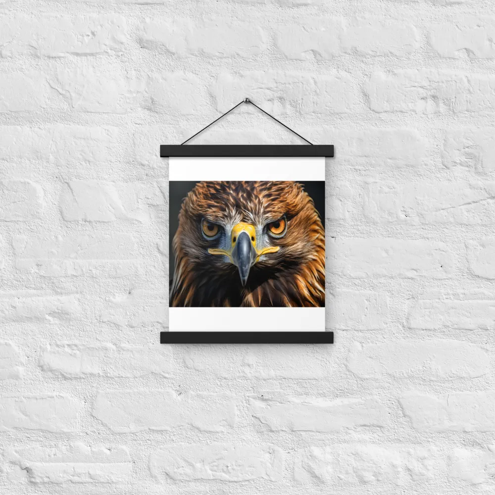 The Intensity of the Eagle | Poster With Black Wood Hanger | 11″×14″