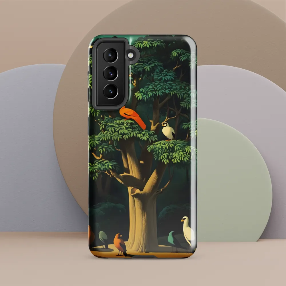 Harmony in Color: A Surreal Bird Symphony